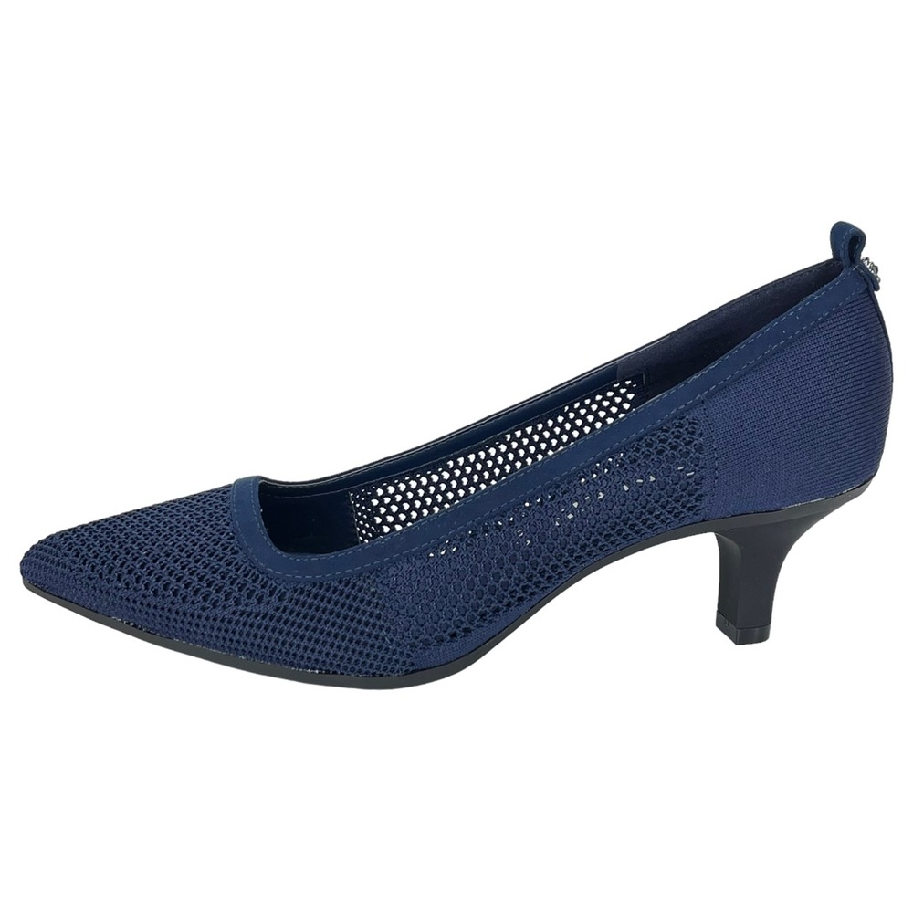 Anne Klein Rebecca Navy Knit Mesh Heels. Size 9.5M - Picture 2 of 11